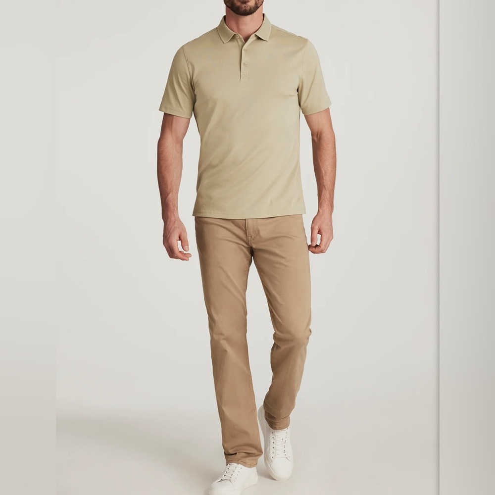 34 Heritage Courage Straight Leg Pants In Khaki Twill 32X34 tan mid-rise brown